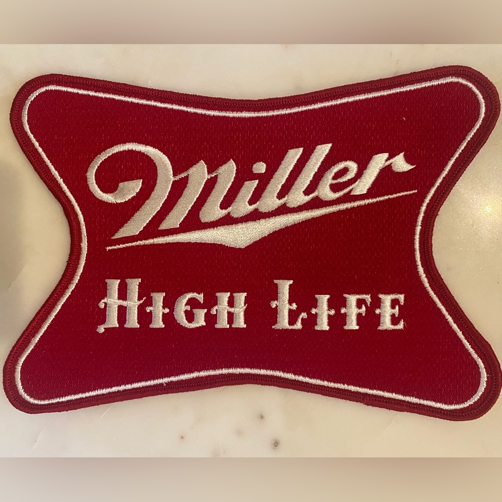 Miller High Life Beer Patch Vintage 60s 70s Retro 6”x9” large